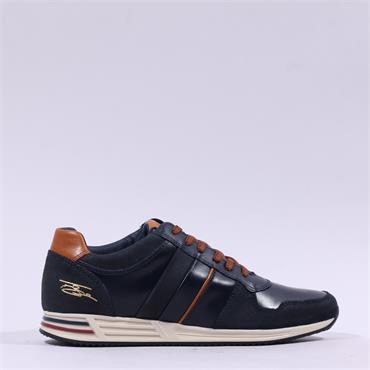Tommy Bowe Skelton Leather Casual Shoe - Navy Leather